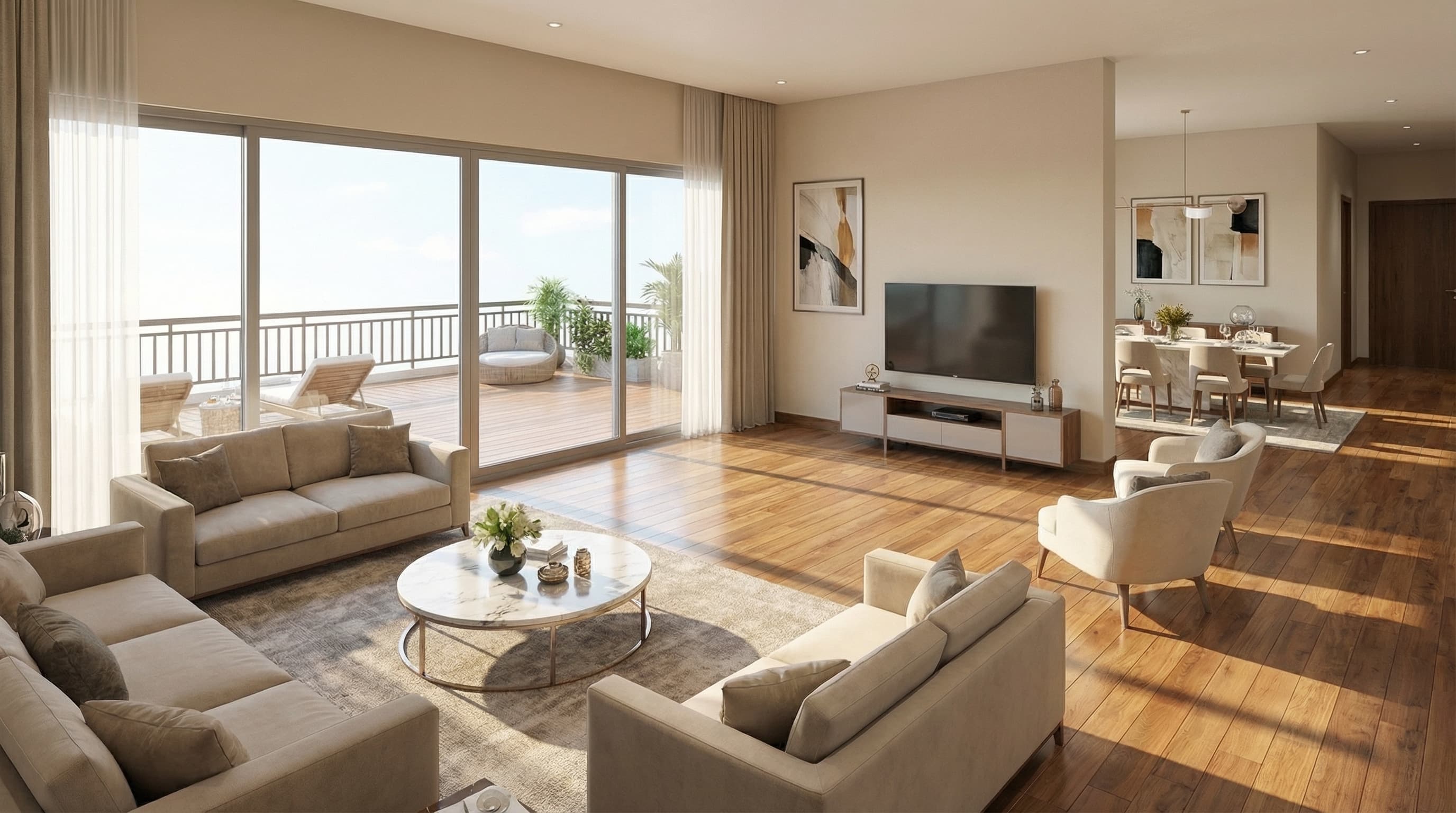 Ultra-Luxury 4 BHK Residence with Panoramic Balconies at Excentia Tatva